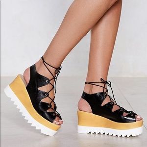 Nasty Gal Mean You No Platform Vegan Sandal